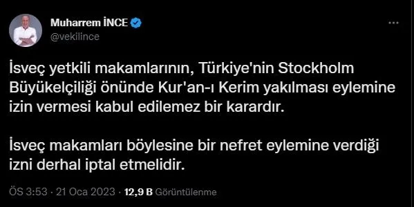 İsveç'te Kur’an-ı Kerim'e alçak saldırı! Türkiye'den skandala peş peşe tepkiler: "İnsanlık suçudur"-11