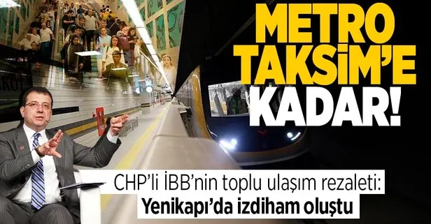 Yenikapı’da metro arızalandı vatandaş isyan etti: İstanbul’da metro Taksim’e kadar!