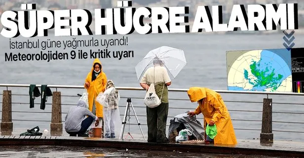HAVA DURUMU | Meteorolojiden İstanbul ve 9 il için kuvvetli yağış uyarısı!