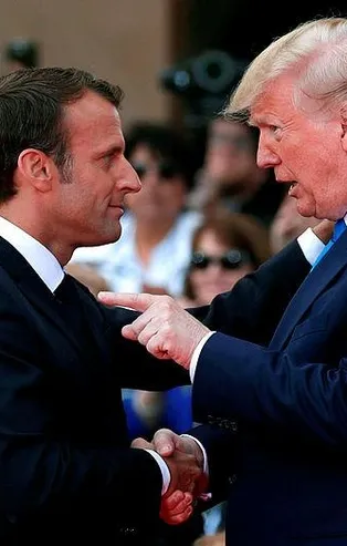 Macron ve Trump'un diktiği ağaç kurudu