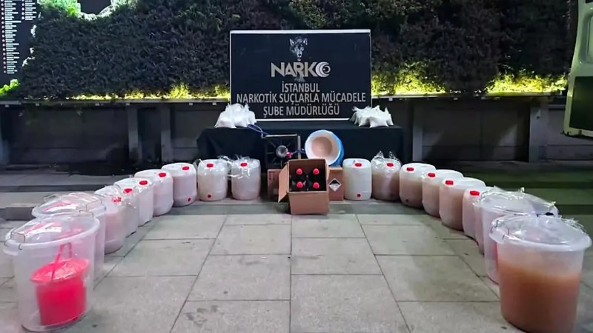 İstanbul'da 442 kilo metamfetamin ele geçirildi! 7 gözaltı