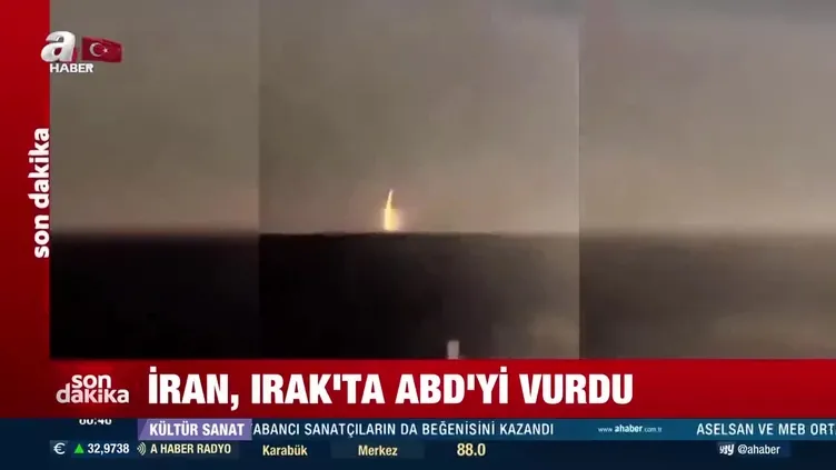İran ordusu Irak'ta ABD'yi vurdu! Amerikan üslerine çok sayıda füze fırlatıldı