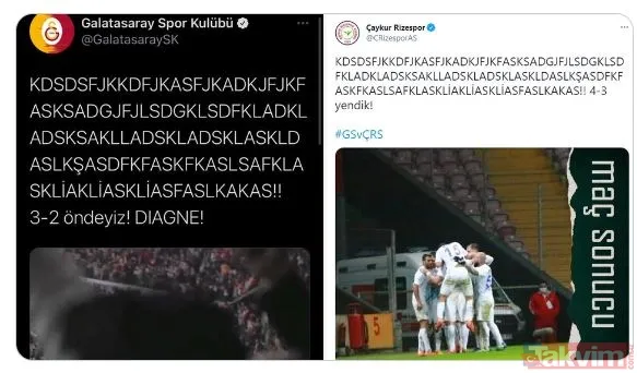Galatasaray evinde Rizespor'a mağlup oldu sosyal medyada capsler patladı! "Yine yangınlar yine ben..." - 6