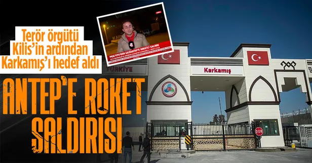 Terör örgütü YPG/PKK tarafından Gaziantep'in Karkamış ilçesine 4 roket atıldı